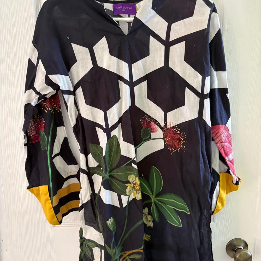 Sana Safinaz Floral Geometric Boho tunic
